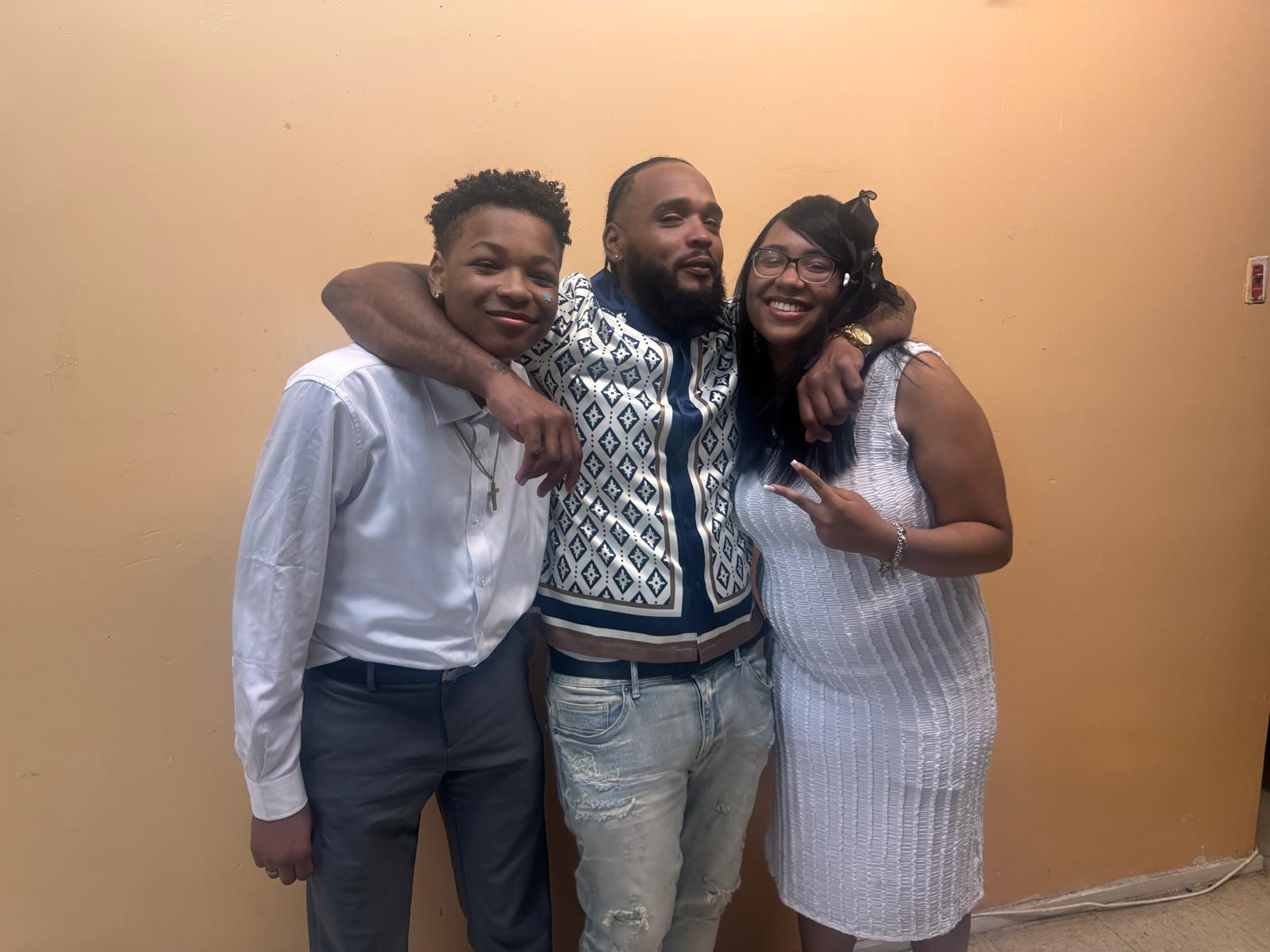 Macho with the people who love him